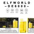 Elfworld De6000 Disposable Vape Pod Device – 6000 Puffs – 13.5ml E-liquid – 5% Nicotine – Rechargeable 650mah Via Usb-c | Disposable Vape For Smokers